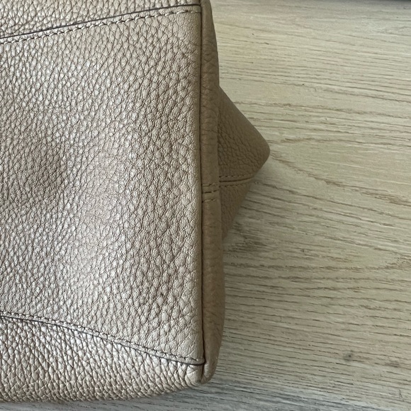 COPY - Michael Kors Skorpios Beige Pebbled Leather shoulder bag with braided st… - Picture 2 of 8